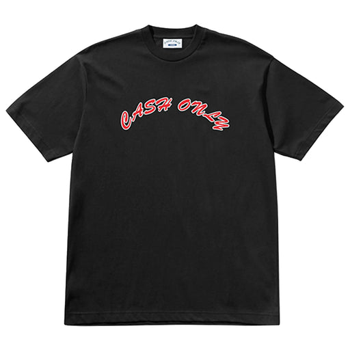 Cash Only Grid Logo T-Shirt - Black 