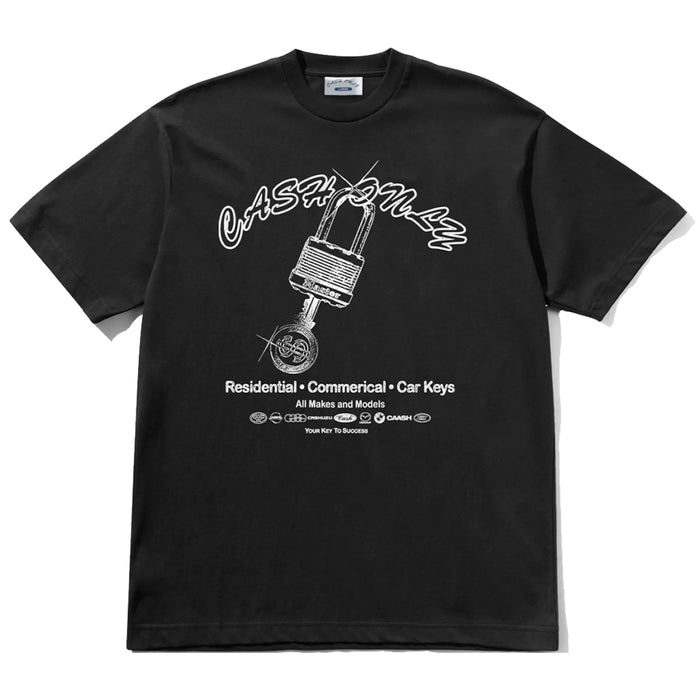Cash Only Locksmith T-Shirt - Black Front