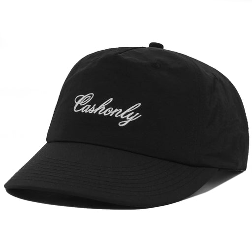 Cash Only Script Snap Back - Black Front