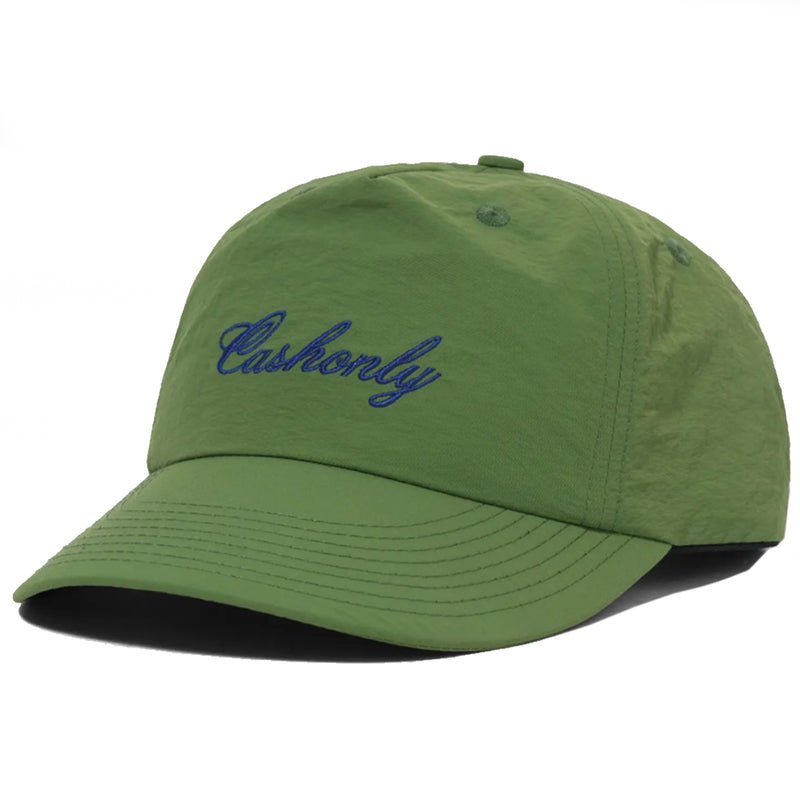 Cash Only Script Snap Back - Green Front