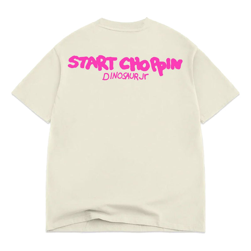 Color Bars Start Choppin T-Shirt - Off White Back