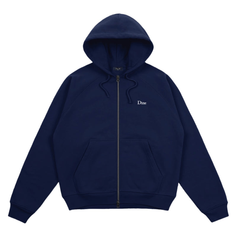 Dime Classic Logo Zip Hoodie - Navy