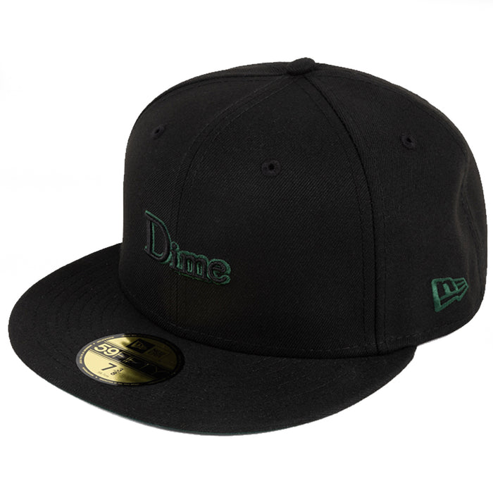 Dime Classic New Era 59Fifty Fitted - Black/Green Front