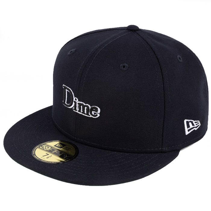 Dime Classic New Era 59Fifty Fitted - Navy/White Front