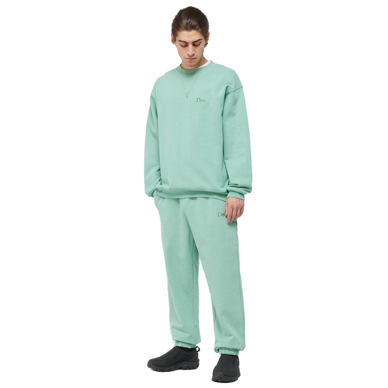 Dime Classic Small Logo Sweatpants - Seaweed Model