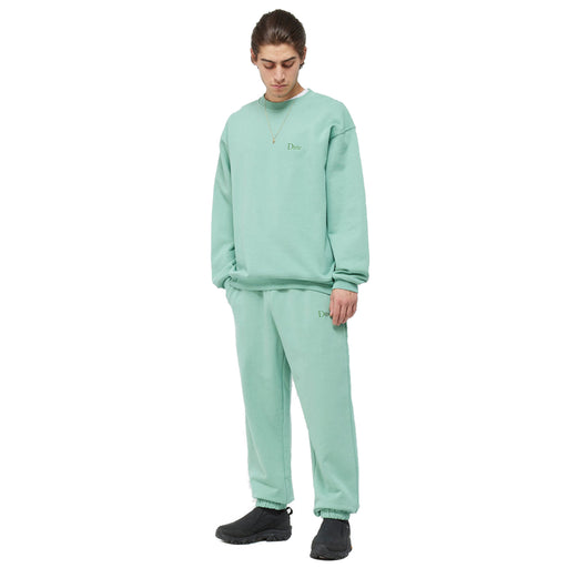 Dime Classic Small Logo Sweatpants - Seaweed Model