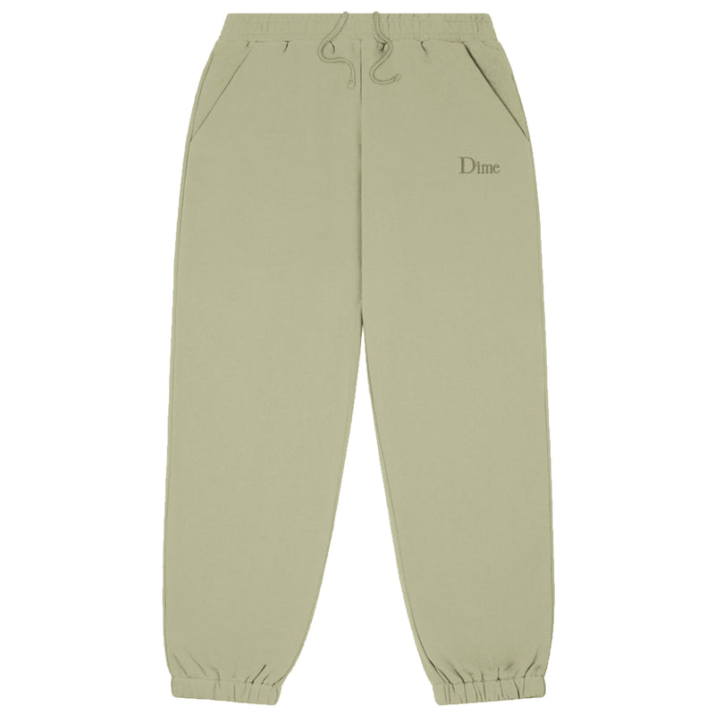 Dime Classic Small Logo Sweatpants - Warm Khaki Front