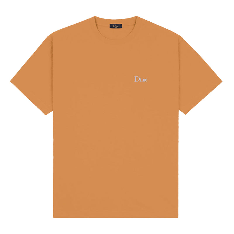 Dime Classic Small Logo T-Shirt - Almond Front