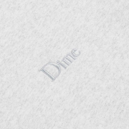Dime Classic Small Logo Zip Hoodie - Ash Detail