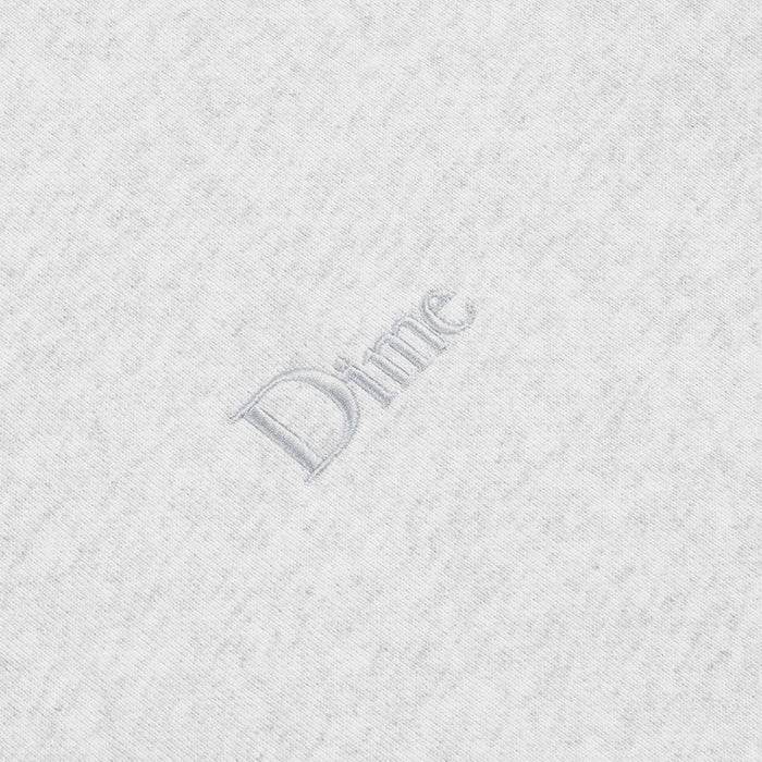 Dime Classic Small Logo Zip Hoodie - Ash Detail