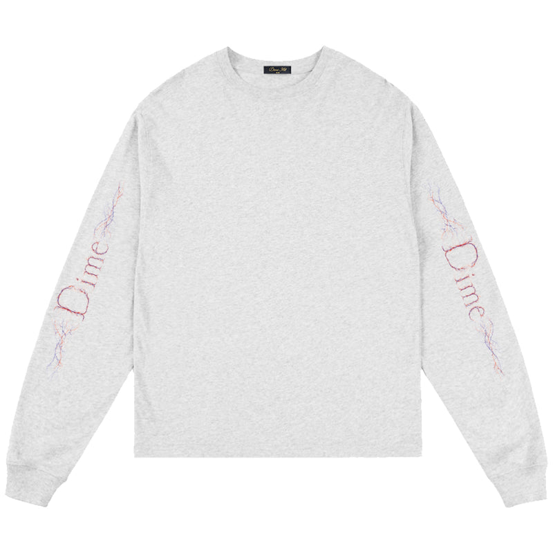 Dime Classic Veins Long Sleeve T-Shirt - Ash