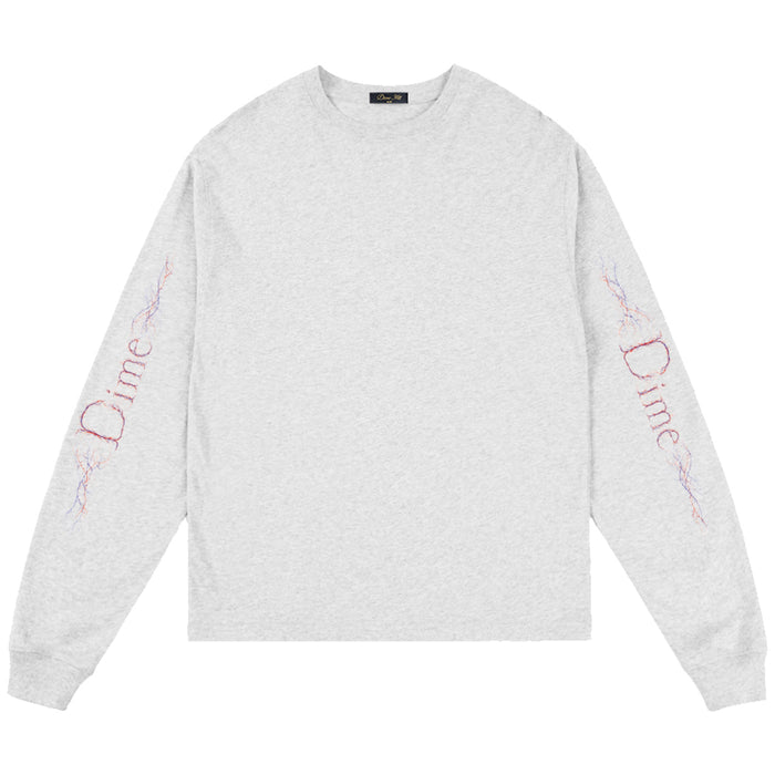 Dime Classic Veins Long Sleeve T-Shirt - Ash