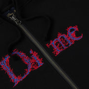 Dime Classic Veins Zip Hoodie - Black Detail