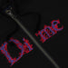 Dime Classic Veins Zip Hoodie - Black Detail