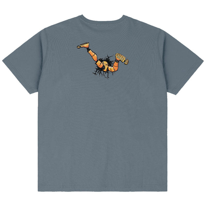 Dime Crashed T-Shirt - Granite Back