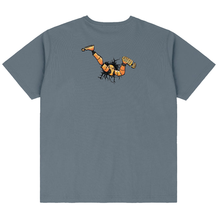 Dime Crashed T-Shirt - Granite Back
