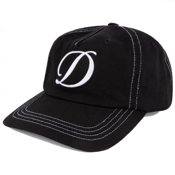 Dime Cursive Demin Snap Back - Black Front