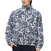 Dime Reversible Chilling Fleece Jacket - Grey/Black Model