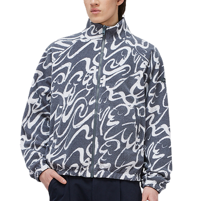 Dime Reversible Chilling Fleece Jacket - Grey/Black Model