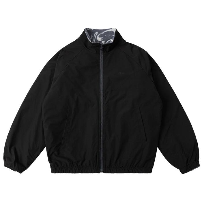 Dime Reversible Chilling Fleece Jacket - Grey/Black Reversed