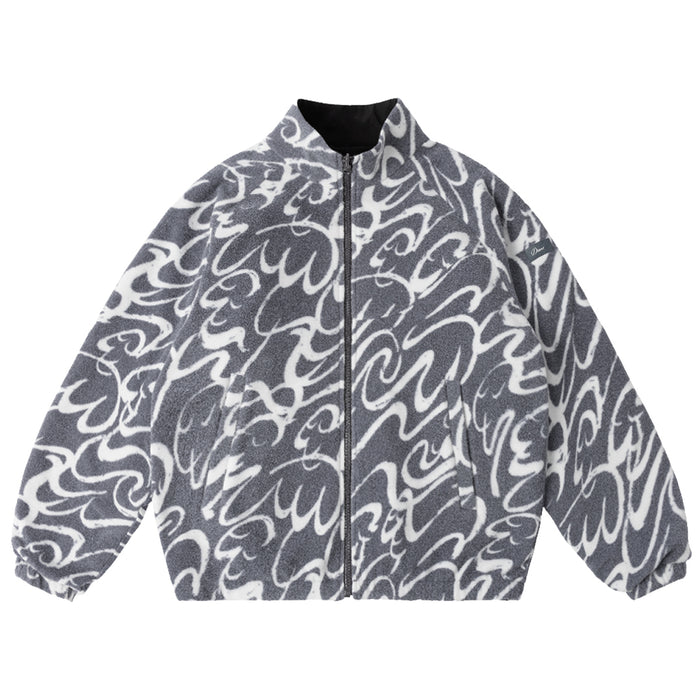 Dime Reversible Chilling Fleece Jacket - Grey/Black 