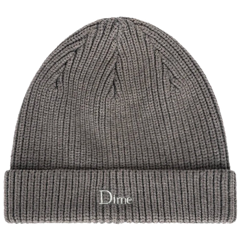 Dime Rib Fold Beanie - Dark Grey