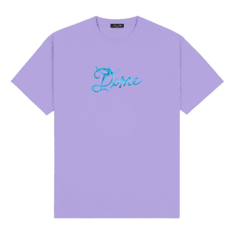 Dime Satin T-Shirt - Iris Lilac