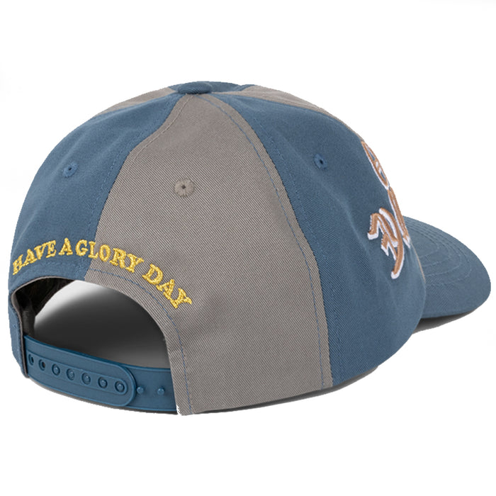 Dime X GLO Low Pro Snap Back - Grey/Blue Back