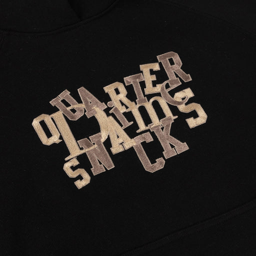 Dime x Quarter Snacks Jumble Hoodie - Black Detail