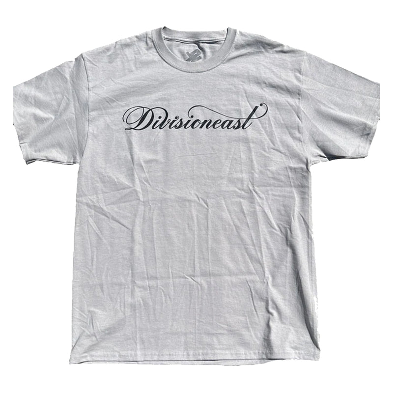 Division East Script T-Shirt - Grey