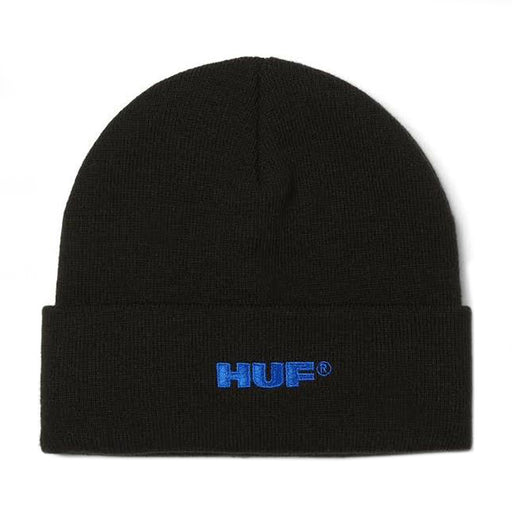 HUF All Caps Cuff Beanie - Black