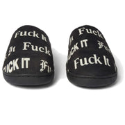 HUF Fuck It Polar Fleece Slipper - Black Front
