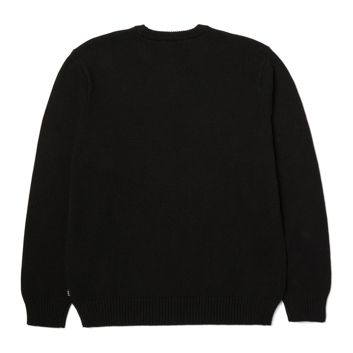 HUF Gift Bear Intarsia Sweater - Black Back