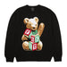 HUF Gift Bear Intarsia Sweater - Black Front