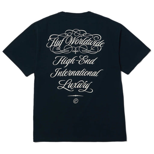 HUF International Luxury T-Shirt - Navy Back