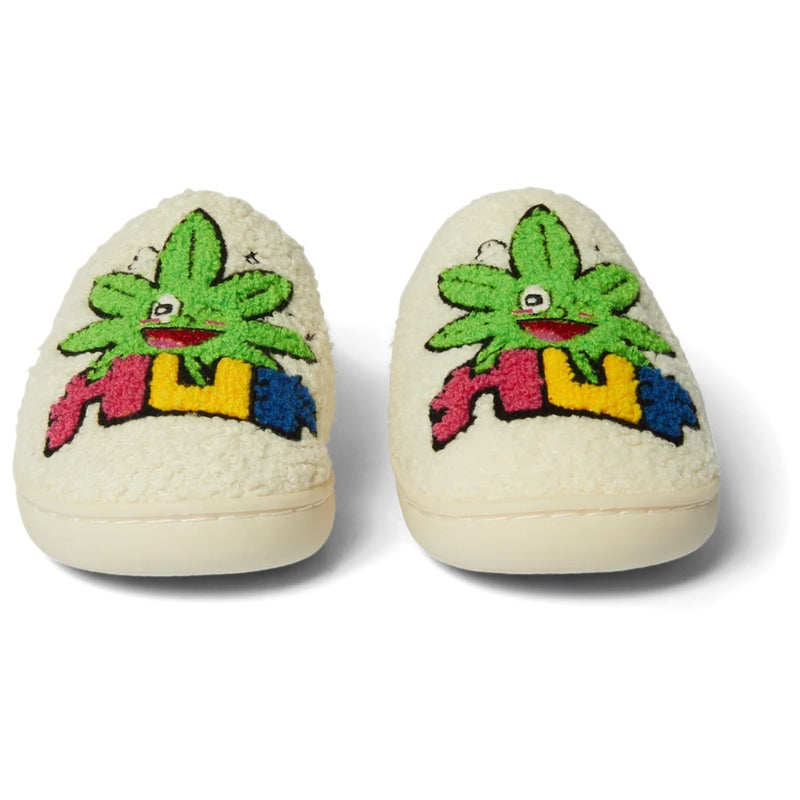 HUF Kawaii Buddy Fuzzy Slipper - Natural Front