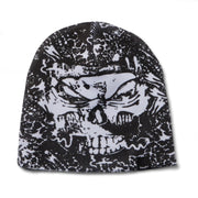HUF Mia Skull Beanie - Black Front
