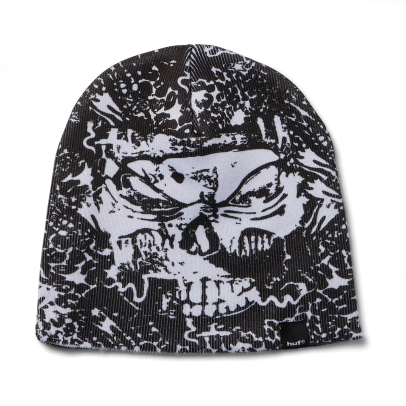 HUF Mia Skull Beanie - Black Front