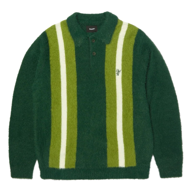 HUF Milton Mohair Polo Sweater - Sycamore