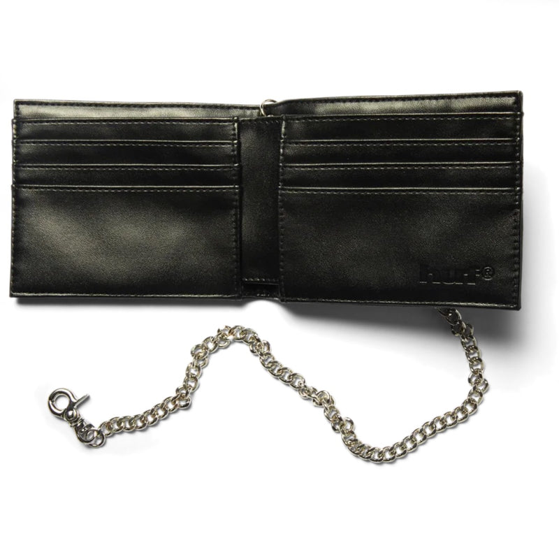 HUF Old E Chain Wallet - Black Open