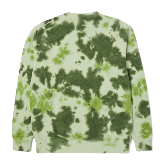HUF Tie Dye 89 Logo Crewneck - Green Back