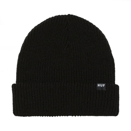 HUF Usual Cuff Beanie - Black Front