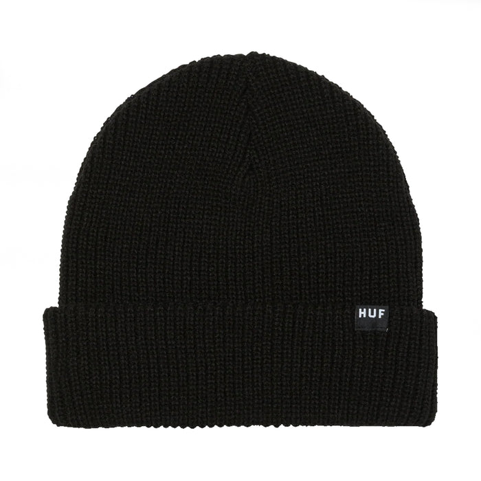 HUF Usual Cuff Beanie - Black Front