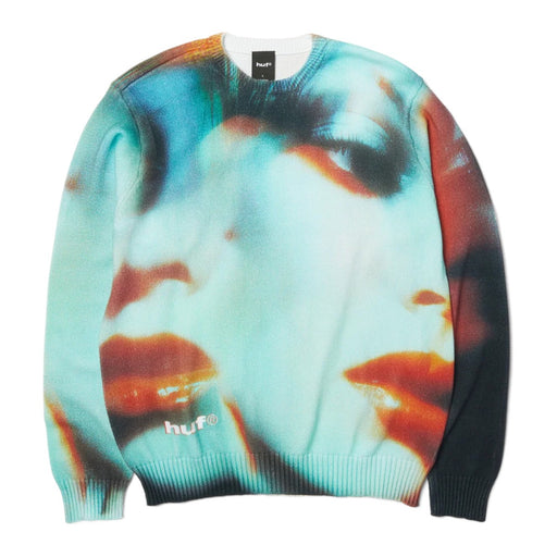 HUF Visage Printed Crewneck Sweater - Multi Front