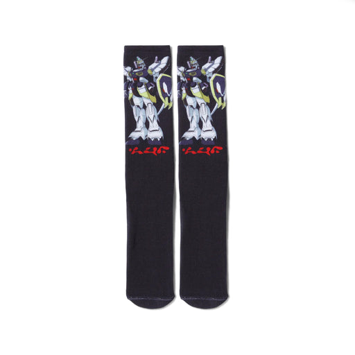 HUF x Gundam Sandrock Crew Socks - Black | Underground Skate Shop 