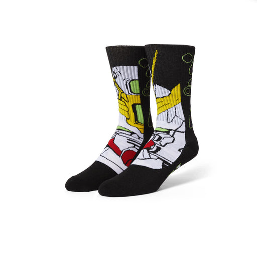 HUF x Gundam Wing Crew Socks - Black | Underground Skate Shop 