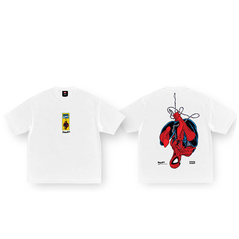 HUF x Marvel Spiderman Upside Down T-Shirt - White