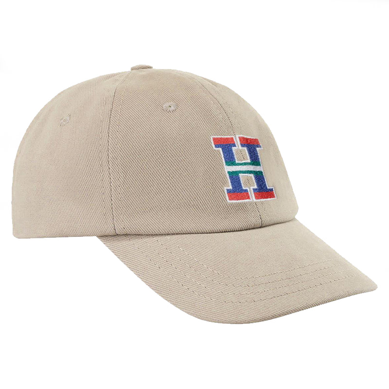 Hélas Drapeau 6 Panel Cap - Beige Front