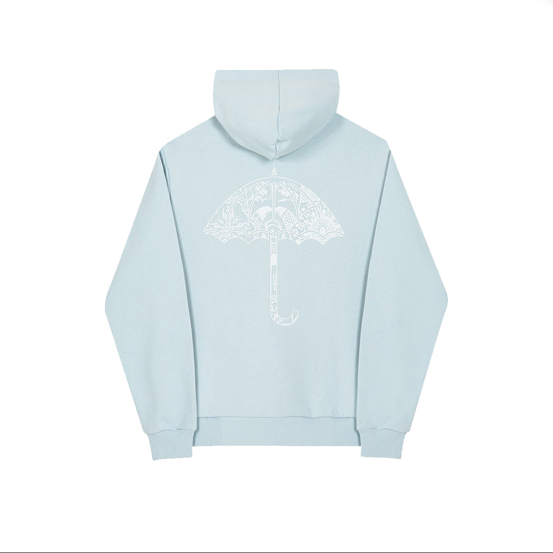 Hélas Henne Hoodie - Light Blue Back
