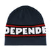 Independent Bar Logo Beanie - Navy Front